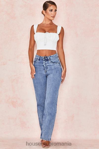 îmbrăcăminte House of CB blugi yara vintage cu talie înaltă X4F68646