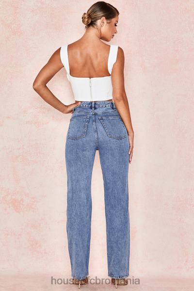 îmbrăcăminte House of CB blugi yara vintage cu talie înaltă X4F68646