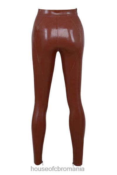 îmbrăcăminte House of CB Lia cacao latex jambiere talie înaltă X4F68969
