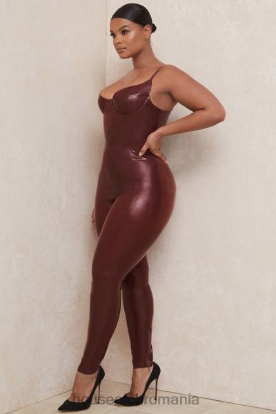 îmbrăcăminte House of CB colanți din latex cu stafide lia cu talie înaltă X4F681003