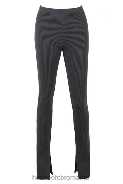 îmbrăcăminte House of CB jambiere din tricot cu nervuri mitzi gri închis X4F68893