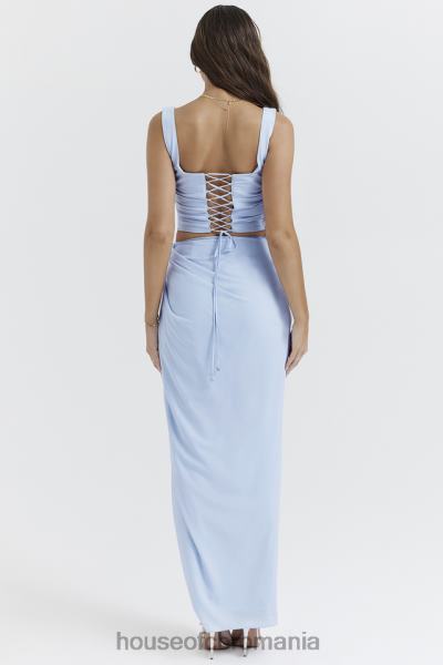 îmbrăcăminte House of CB fustă maxi albastru moale vesper X4F68850