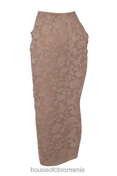 îmbrăcăminte House of CB fustă maxi ciupercă vesper X4F68838