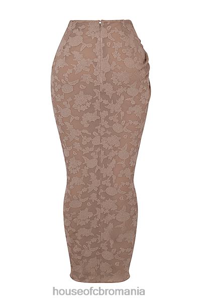 îmbrăcăminte House of CB fustă maxi ciupercă vesper X4F68838