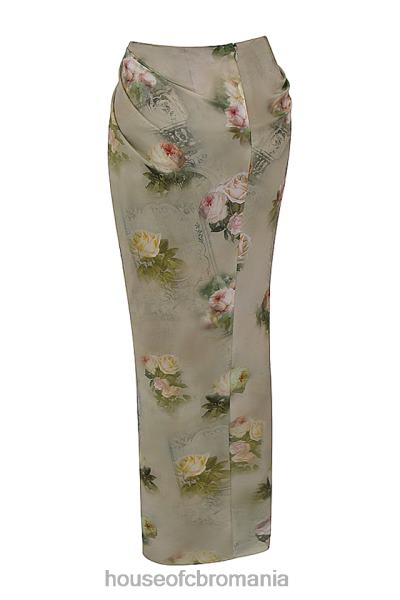 îmbrăcăminte House of CB fustă maxi florală vesper vintage X4F68869