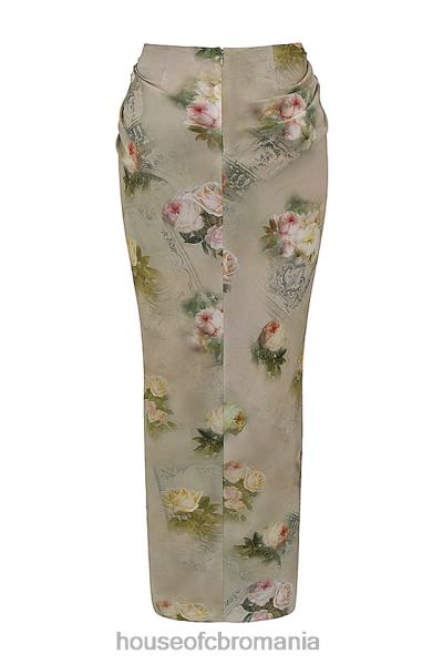 îmbrăcăminte House of CB fustă maxi florală vesper vintage X4F68869