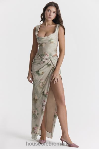 îmbrăcăminte House of CB fustă maxi florală vesper vintage X4F68869
