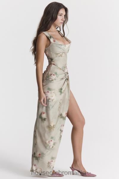 îmbrăcăminte House of CB fustă maxi florală vesper vintage X4F68869