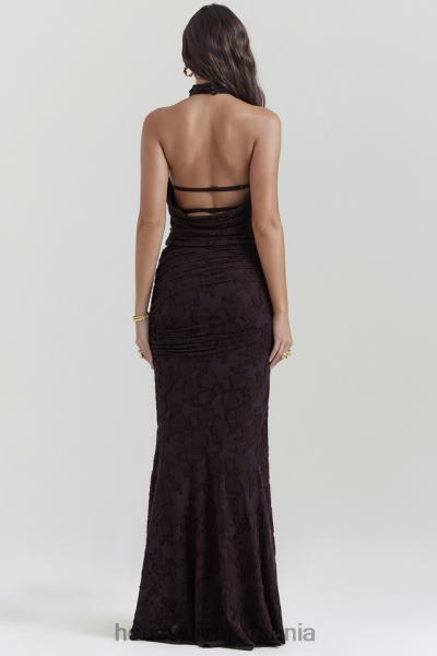 îmbrăcăminte House of CB fusta midi adrielle cacao X4F68833