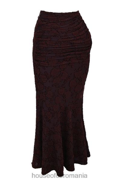 îmbrăcăminte House of CB fusta midi adrielle cacao X4F68833
