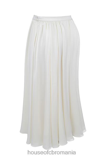 îmbrăcăminte House of CB suzette ivory fustă midi adunată X4F68839
