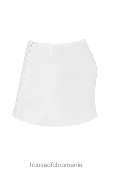 îmbrăcăminte House of CB fustă mini a-line din in alb mallie X4F68916