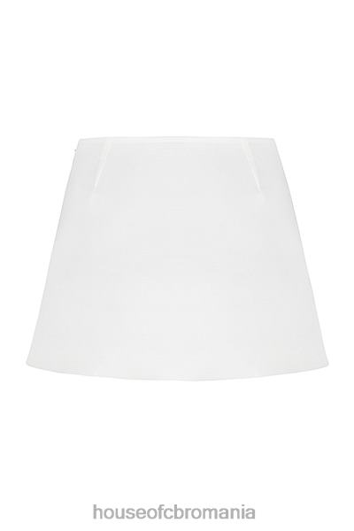 îmbrăcăminte House of CB fustă mini a-line din in alb mallie X4F68916