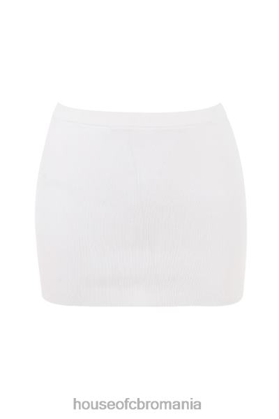 îmbrăcăminte House of CB fustă mini din tricot alb mariella X4F68856