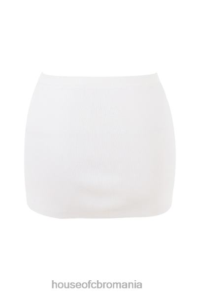 îmbrăcăminte House of CB fustă mini din tricot alb mariella X4F68856