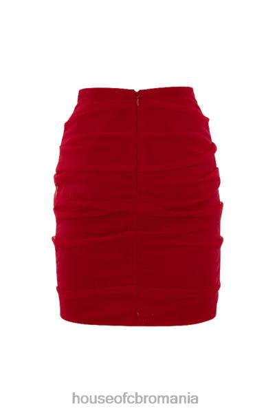 îmbrăcăminte House of CB fustă mini din tul roșu rosita X4F68985