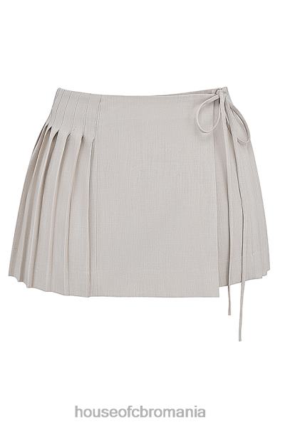 îmbrăcăminte House of CB fustă mini pliată cu piatră tatum X4F68848