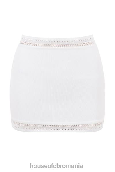 îmbrăcăminte House of CB fustă mini sarelle ivory dainty tricot X4F68921