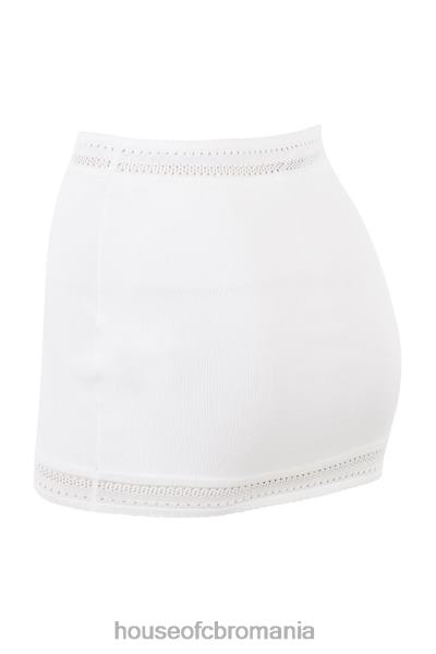 îmbrăcăminte House of CB fustă mini sarelle ivory dainty tricot X4F68921