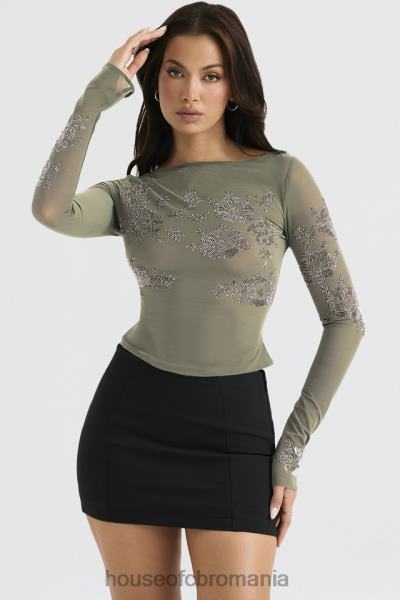 îmbrăcăminte House of CB fustă mini sculptată neagră nisha X4F68896