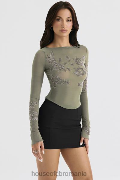 îmbrăcăminte House of CB fustă mini sculptată neagră nisha X4F68896