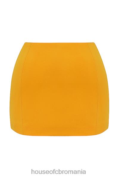 îmbrăcăminte House of CB fustă mini sculptată nisha mandarine X4F68846