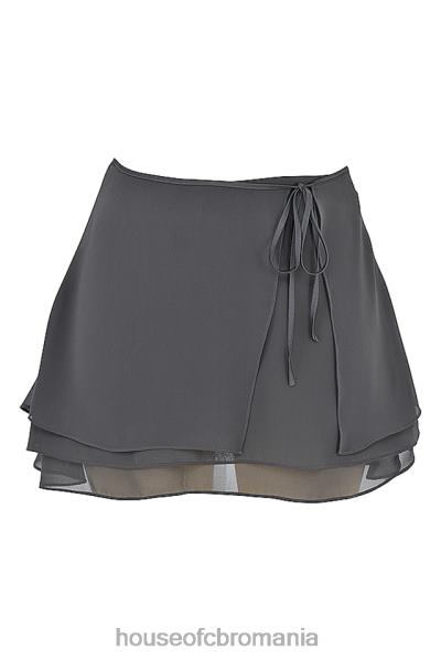 îmbrăcăminte House of CB fustă mini stratificată floaty shadow clarice X4F68935