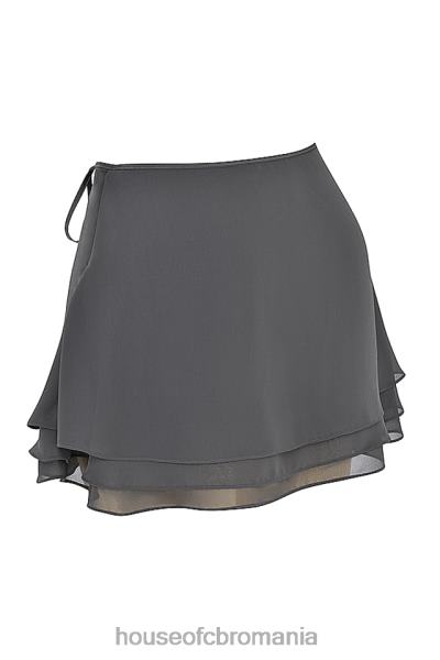 îmbrăcăminte House of CB fustă mini stratificată floaty shadow clarice X4F68935