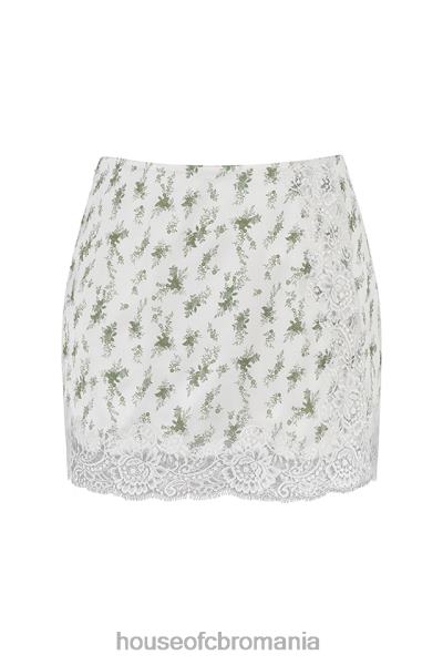 îmbrăcăminte House of CB fusta mini cu dantelă cu imprimeu noemie garden X4F68922