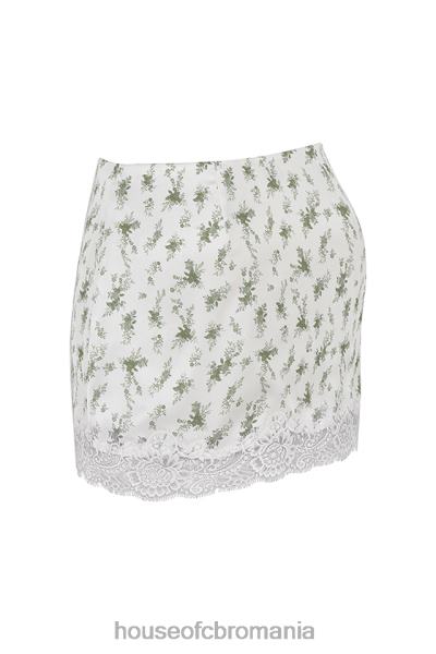 îmbrăcăminte House of CB fusta mini cu dantelă cu imprimeu noemie garden X4F68922
