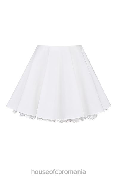 îmbrăcăminte House of CB nahla fustă mini cu fundă albă X4F68851