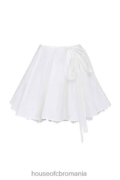 îmbrăcăminte House of CB nahla fustă mini cu fundă albă X4F68851