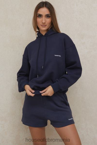 îmbrăcăminte House of CB pantaloni scurți auden din tricou bleumarin X4F68994