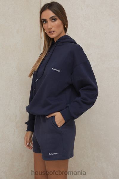 îmbrăcăminte House of CB pantaloni scurți auden din tricou bleumarin X4F68994