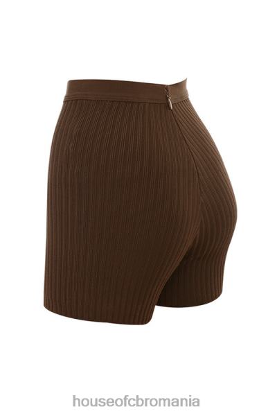 îmbrăcăminte House of CB pantaloni scurți cu bandaj de ciocolată eden X4F68986