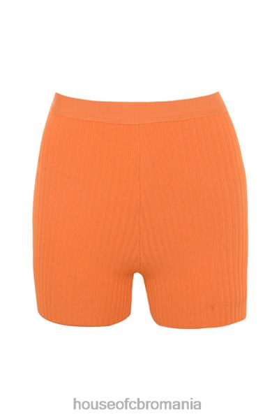 îmbrăcăminte House of CB pantaloni scurți cu bandaj eden mandarine X4F681017