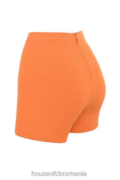 îmbrăcăminte House of CB pantaloni scurți cu bandaj eden mandarine X4F681017