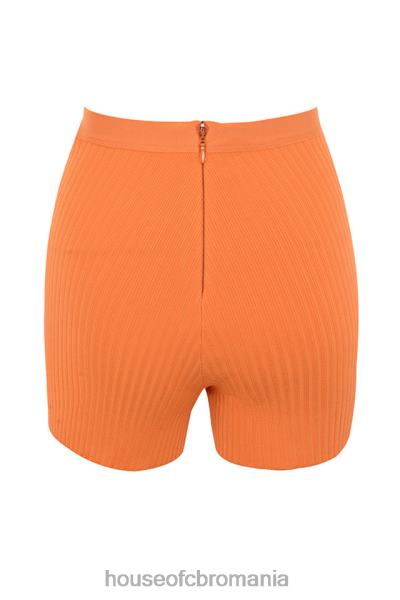 îmbrăcăminte House of CB pantaloni scurți cu bandaj eden mandarine X4F681017