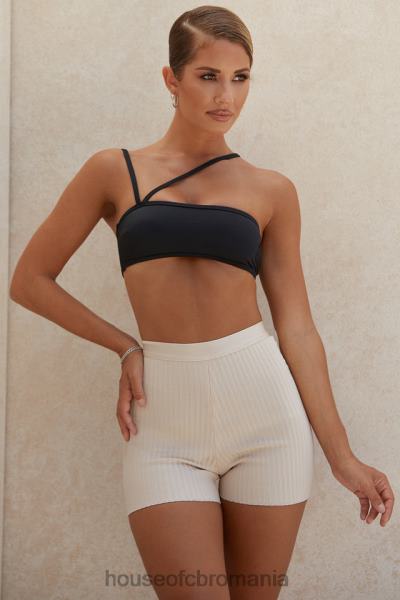 îmbrăcăminte House of CB pantaloni scurți de bandaj bej eden X4F681016