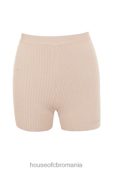 îmbrăcăminte House of CB pantaloni scurți de bandaj bej eden X4F681016