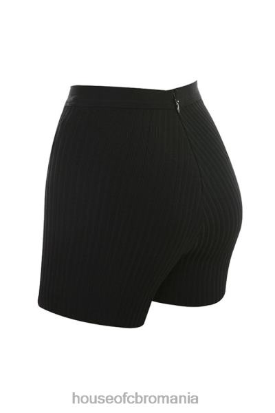 îmbrăcăminte House of CB pantaloni scurți de bandaj negru eden X4F681014