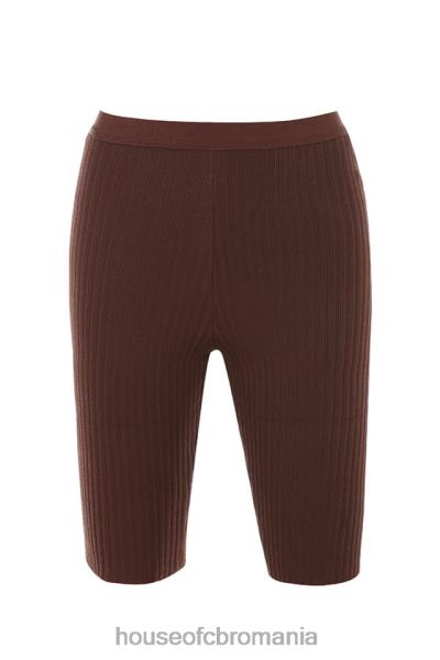 îmbrăcăminte House of CB pantaloni scurți de ciclu cu bandaj de ciocolată verona X4F68980
