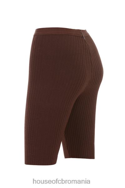 îmbrăcăminte House of CB pantaloni scurți de ciclu cu bandaj de ciocolată verona X4F68980
