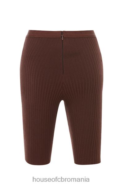 îmbrăcăminte House of CB pantaloni scurți de ciclu cu bandaj de ciocolată verona X4F68980