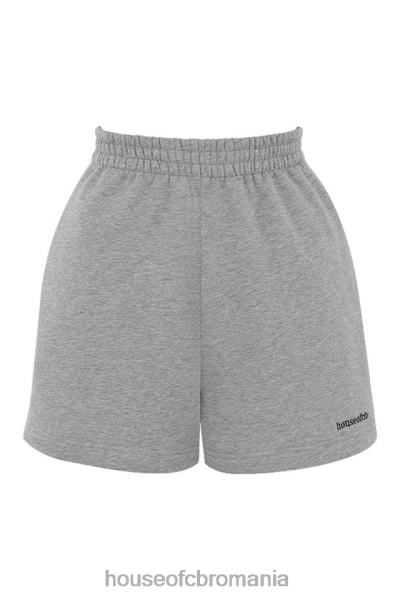 îmbrăcăminte House of CB pantaloni scurți din tricou auden gri X4F681005