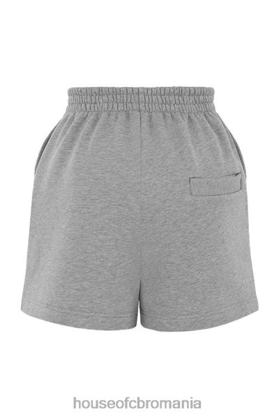 îmbrăcăminte House of CB pantaloni scurți din tricou auden gri X4F681005