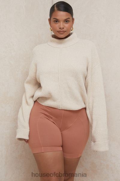 îmbrăcăminte House of CB pantaloni scurți harley toffee coverstitch X4F68990