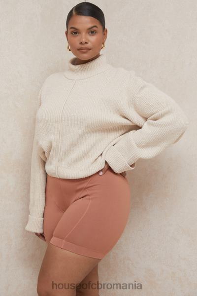 îmbrăcăminte House of CB pantaloni scurți harley toffee coverstitch X4F68990