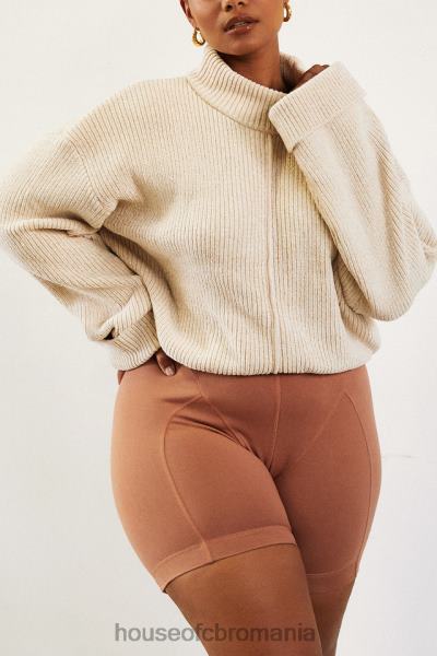 îmbrăcăminte House of CB pantaloni scurți harley toffee coverstitch X4F68990