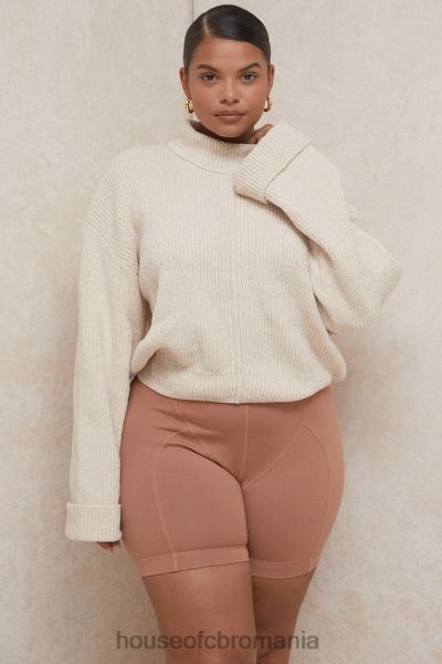 îmbrăcăminte House of CB pantaloni scurți harley toffee coverstitch X4F68990